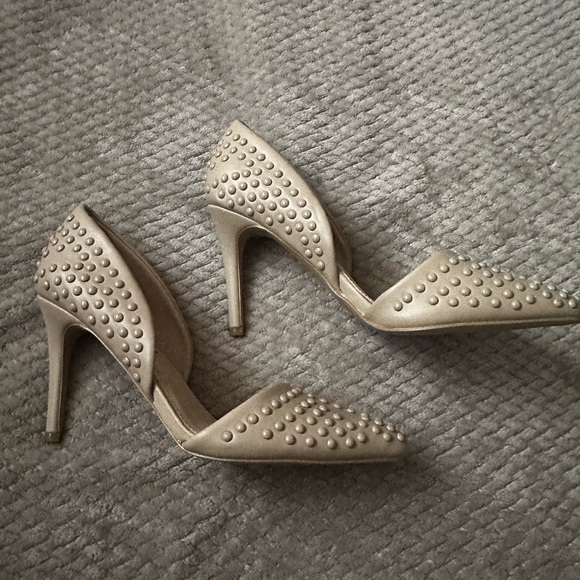 NEW French Connection Forever Studded Stilletto Heels with Decal Beads - Picture 4 of 6